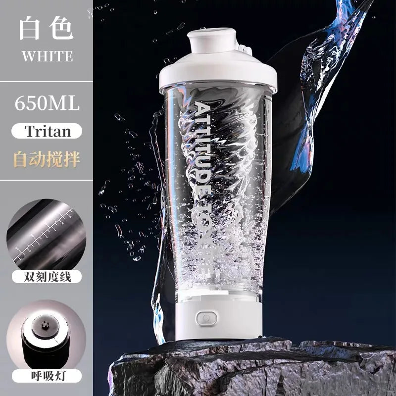22Oz Electric  Shaker Bottles For Protein USB-Rechargeable Protein Shakes Powerful Blender Bottles For Protein Coffee Milk