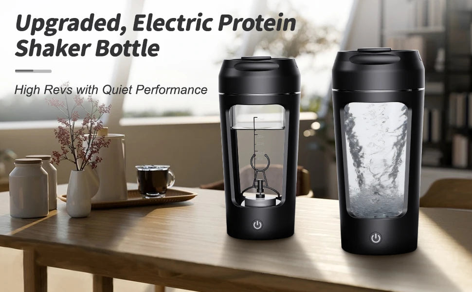 22Oz Electric  Shaker Bottles For Protein USB-Rechargeable Protein Shakes Powerful Blender Bottles For Protein Coffee Milk