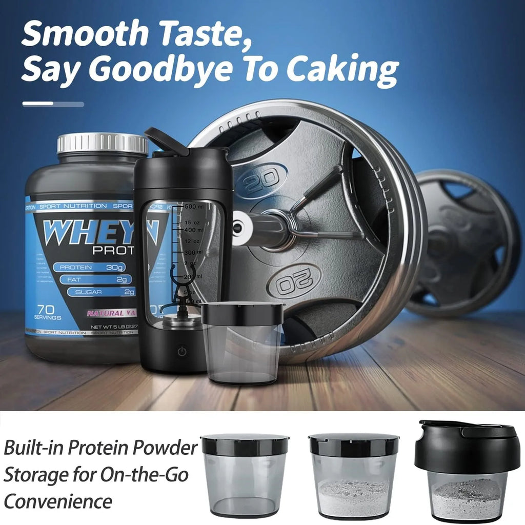 22Oz Electric  Shaker Bottles For Protein USB-Rechargeable Protein Shakes Powerful Blender Bottles For Protein Coffee Milk