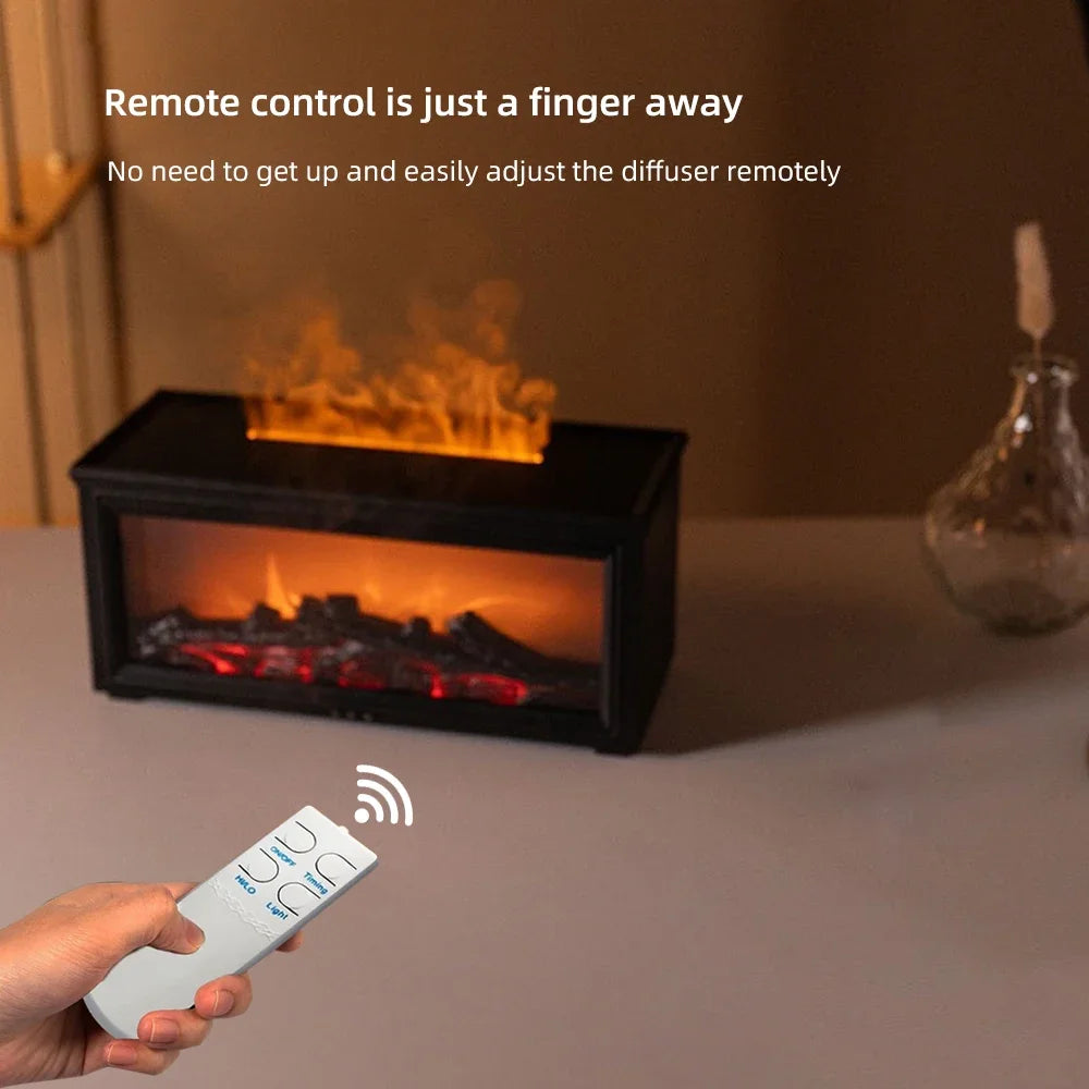 Desktop  Fireplace with Atmosphere Light - Portable Simulation Fireplace Heater for Bedroom, Home, Office Decorations - Creative