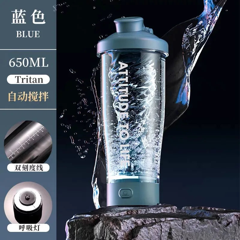 22Oz Electric  Shaker Bottles For Protein USB-Rechargeable Protein Shakes Powerful Blender Bottles For Protein Coffee Milk