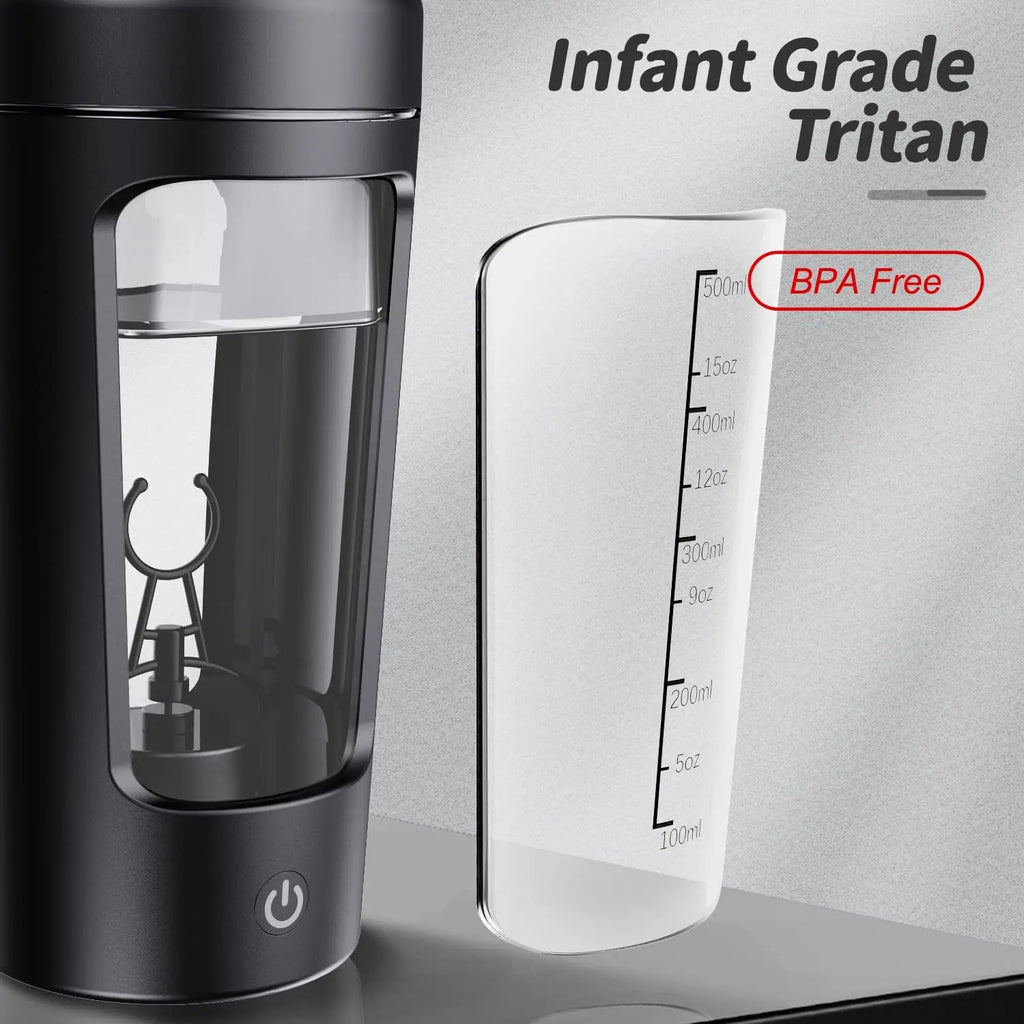 22Oz Electric  Shaker Bottles For Protein USB-Rechargeable Protein Shakes Powerful Blender Bottles For Protein Coffee Milk