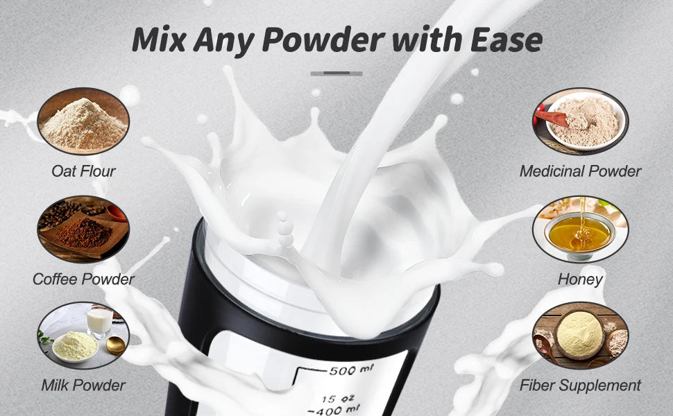 22Oz Electric  Shaker Bottles For Protein USB-Rechargeable Protein Shakes Powerful Blender Bottles For Protein Coffee Milk